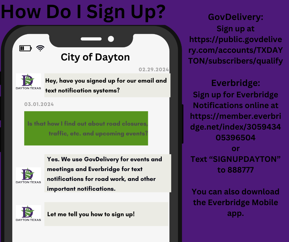 Sign up to receive notifications!